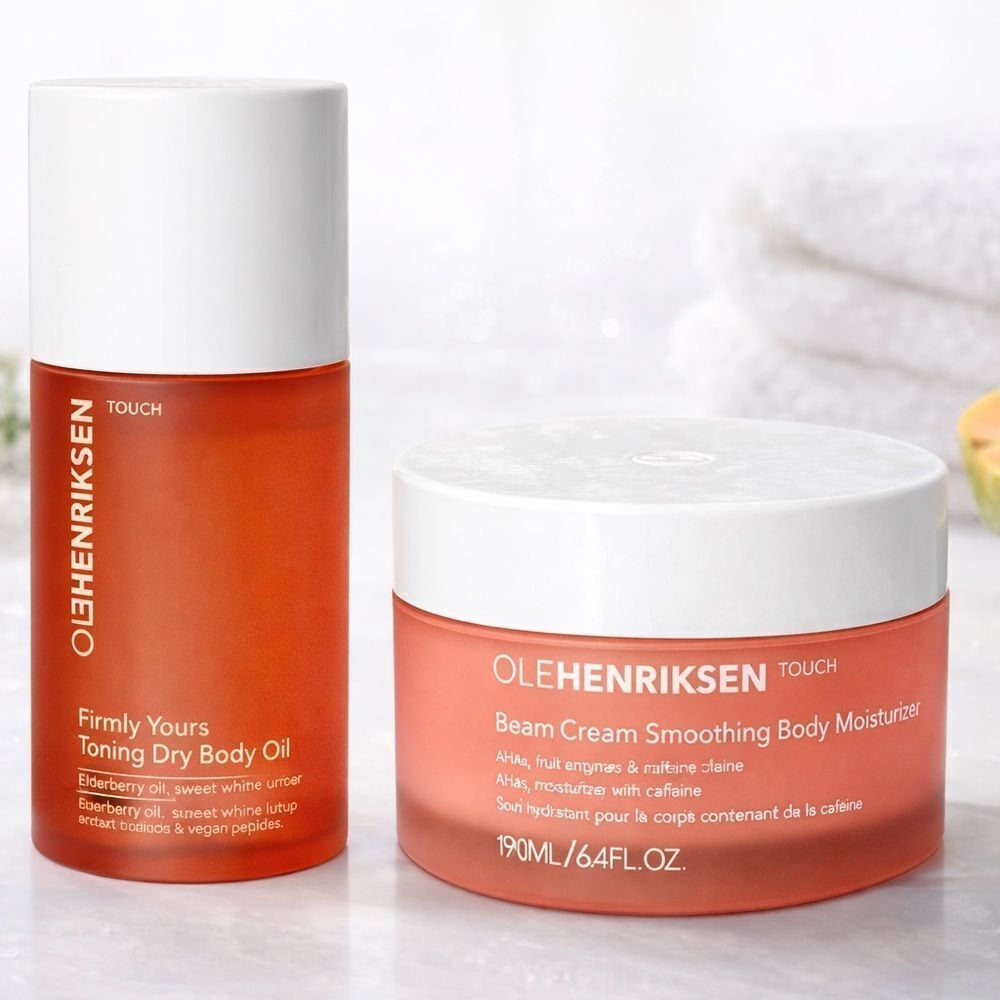 Ole Henriksen Body Care Duo Firmly Yours Oil + BeamCream Moisturizer NEW
